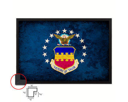 20th Fighter Wing Emblem Paper Texture Flag Framed Prints Home Decor Wall Art Gifts