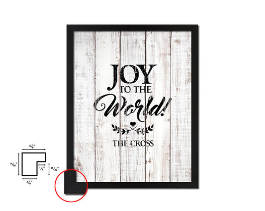 Joy to the world the coopers White Wash Quote Framed Print Wall Decor Art