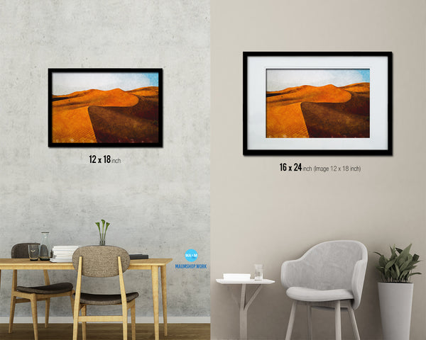 Grain Paddy Field, Harvest Artwork Painting Print Art Frame Home Wall Decor Gifts