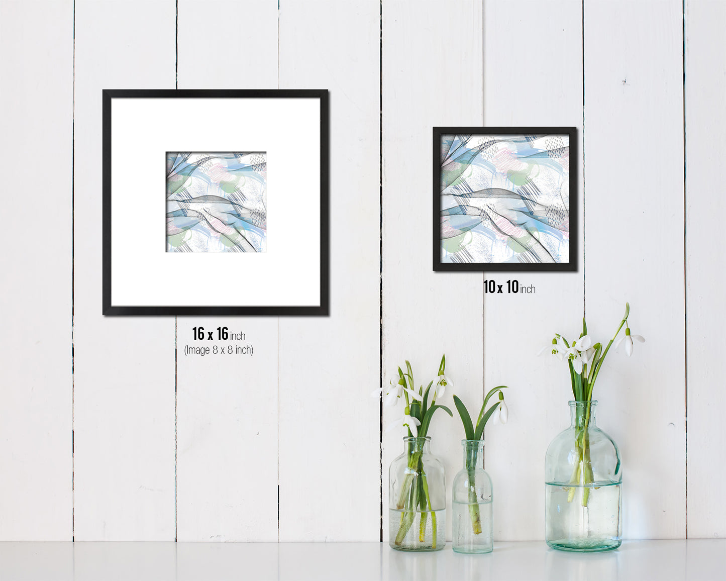 Abstract Painting Artwork Wood Frame Gifts Modern Wall Decor Art Prints