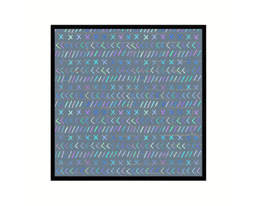 Abstract Blue Artwork Wood Frame Gifts Modern Wall Decor Art Prints