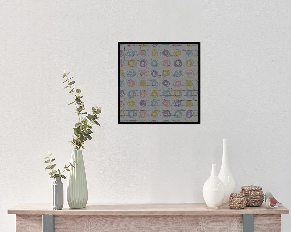 Shape Abstract Artwork Wood Frame Gifts Modern Wall Decor Art Prints