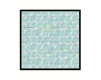 Abstract Aqua Artwork Wood Frame Gifts Modern Wall Decor Art Prints