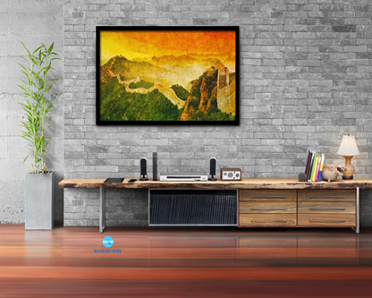 Great Wall, Sunrise, Asia, China, Landmark