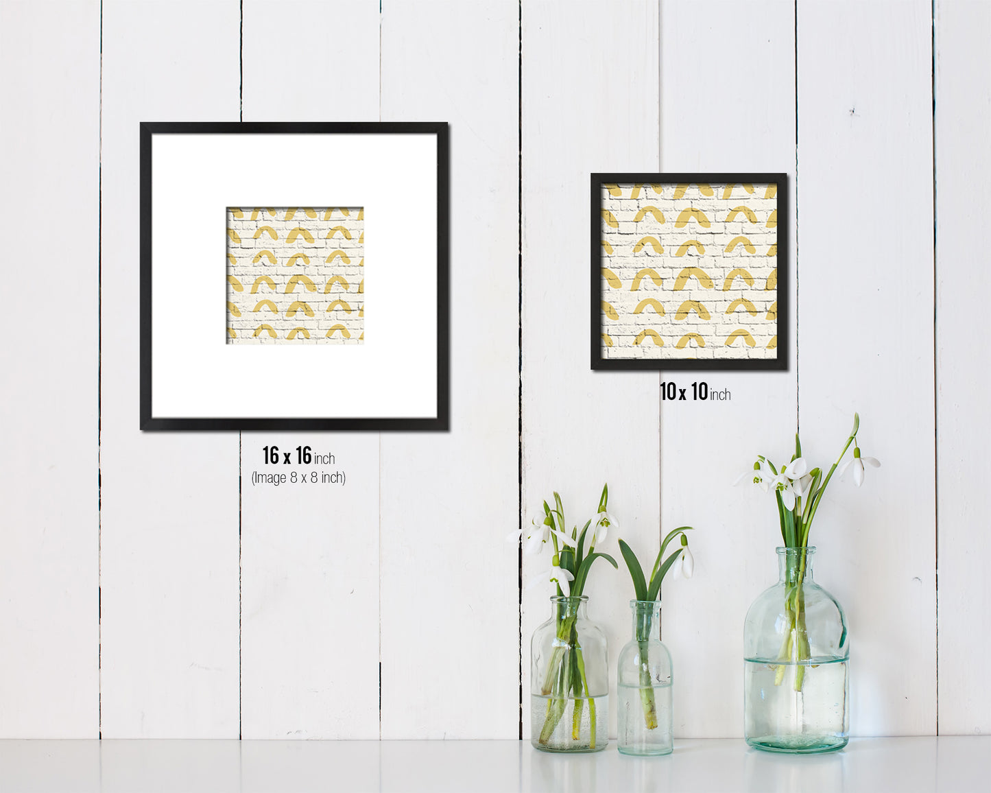 Shape Abstract Artwork Wood Frame Gifts Modern Wall Decor Art Prints