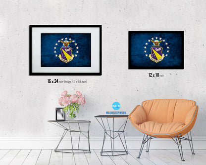 88th Air Base Wing Emblem Paper Texture Flag Framed Prints Home Decor Wall Art Gifts