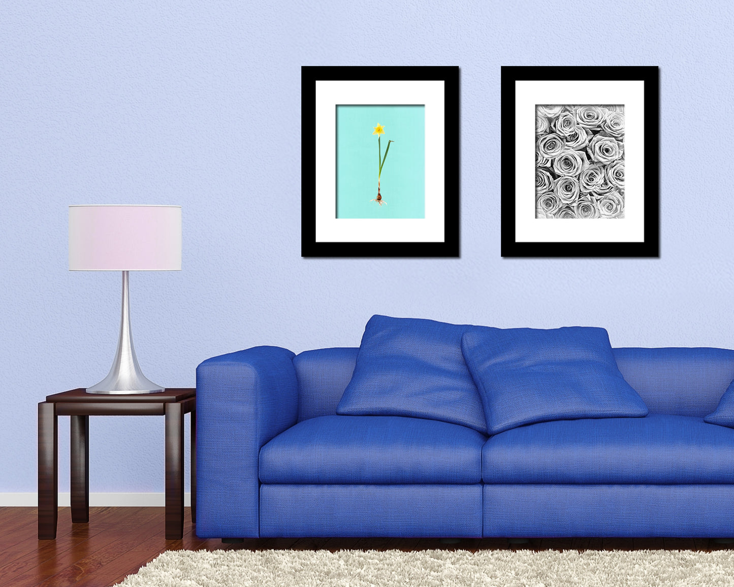 Narcissus Bulb Colorful Plants Art Wood Framed Print Wall Decor Gifts