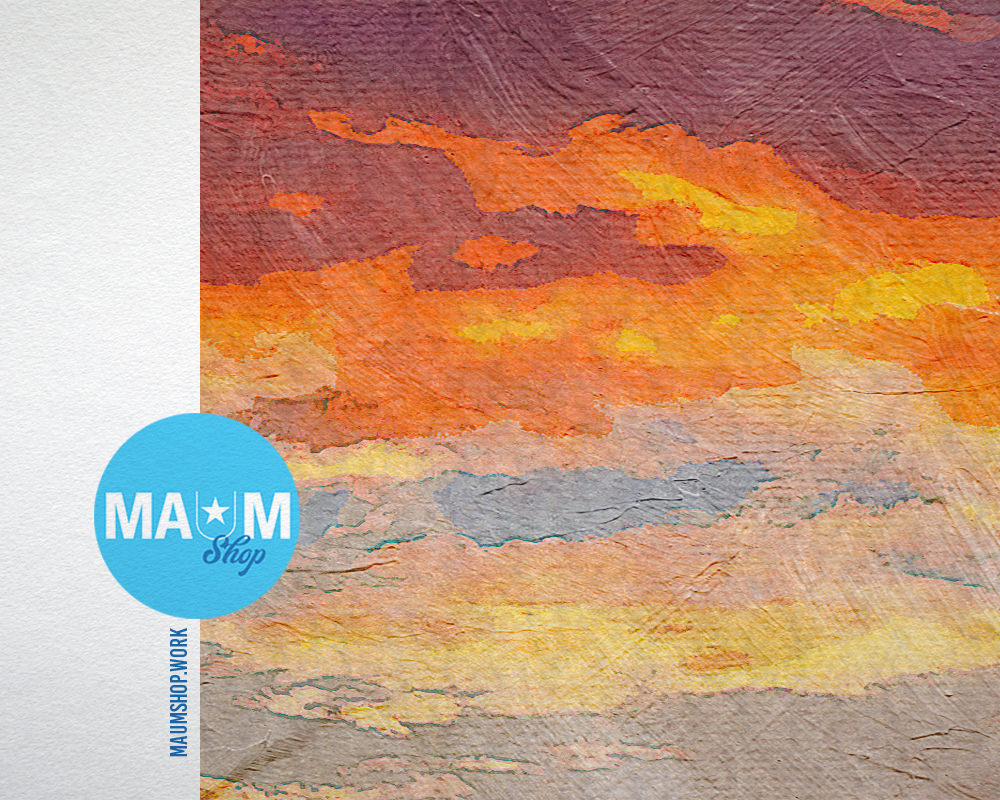 Tulip field of blooming Pink Landscape Painting Print Art Frame Home Wall Decor Gifts