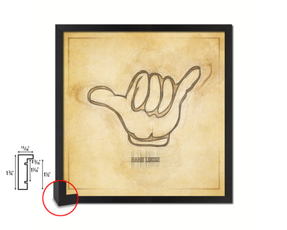 Hang Loose Punctuation Symbol Framed Print Home Decor Wall Art English Teacher Gifts