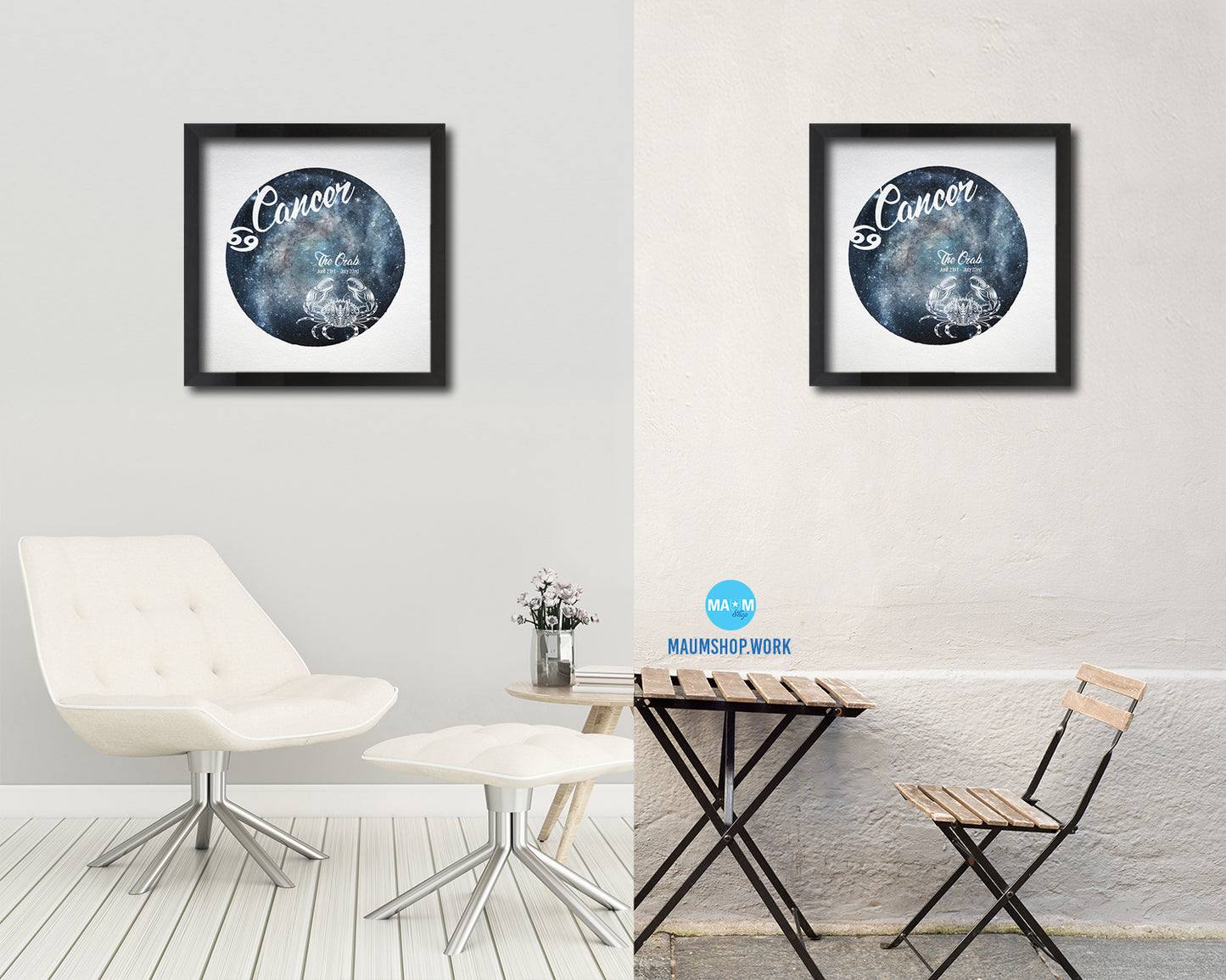 Cancer Astrology Prediction Yearly Horoscope Wood Framed Print Wall Art Decor Gifts