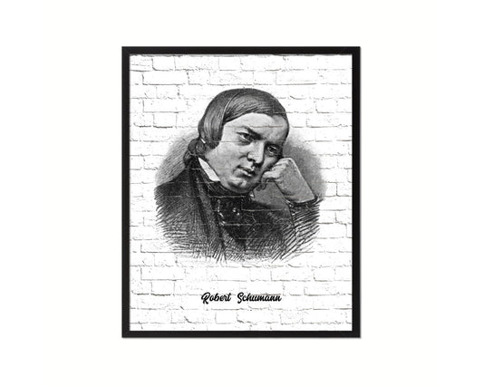 Robert Schumann Classical Music Framed Print Orchestra Teacher Gifts Home Wall Decor