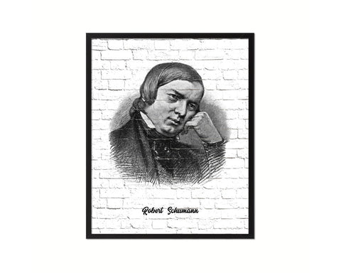 Robert Schumann Classical Music Framed Print Orchestra Teacher Gifts Home Wall Decor