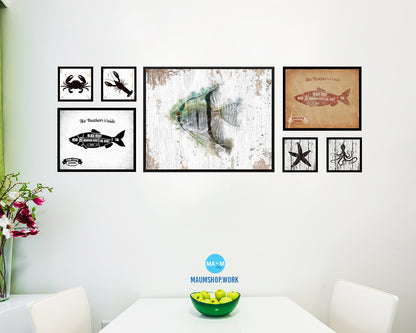 Silver Angelfish Framed Print Modern Restaurant Sushi Bar Modern Watercolor Wall Art Decor