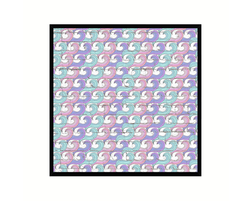 Abstract Rainbow Artwork Wood Frame Gifts Modern Wall Decor Art Prints