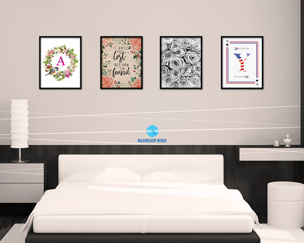 I once was lost but now I'm found Quote Paper Artwork Framed Print Wall Decor Art