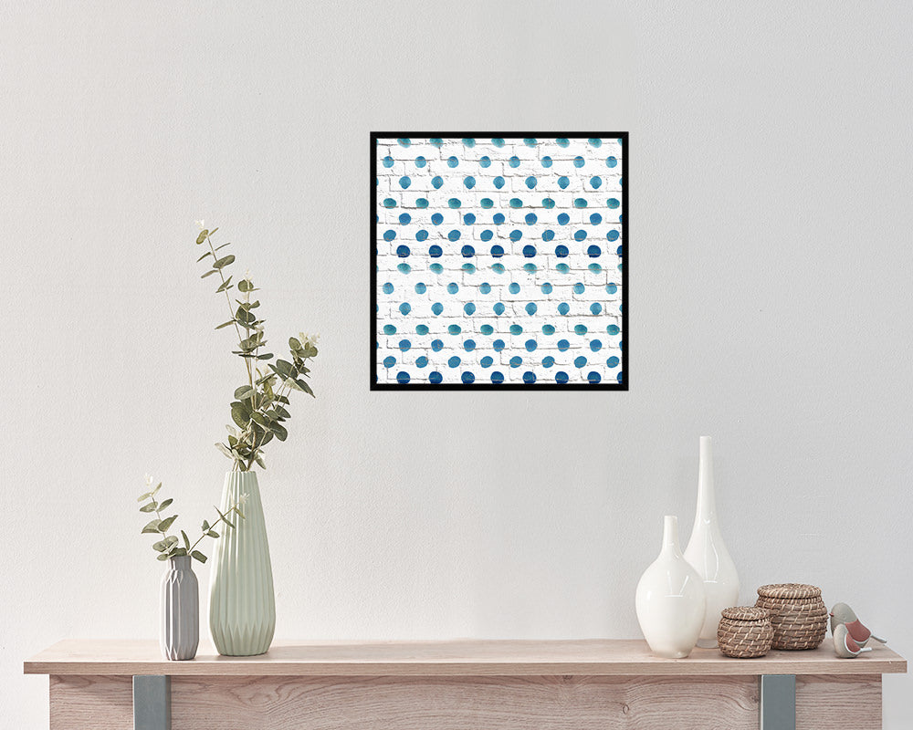 Dots Abstract Artwork Wood Frame Gifts Modern Wall Decor Art Prints