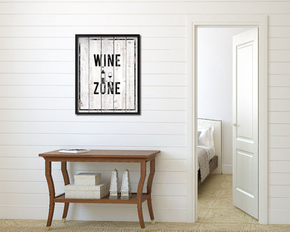 Wine Zone Notice Danger Sign Framed Print Home Decor Wall Art Gifts