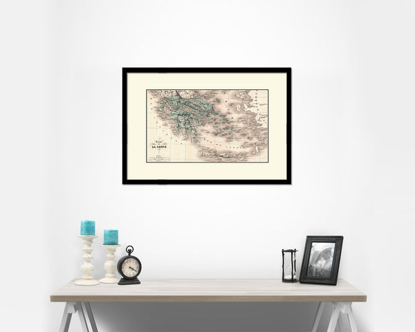Europe Old Map Framed Print Art Wall Decor Gifts