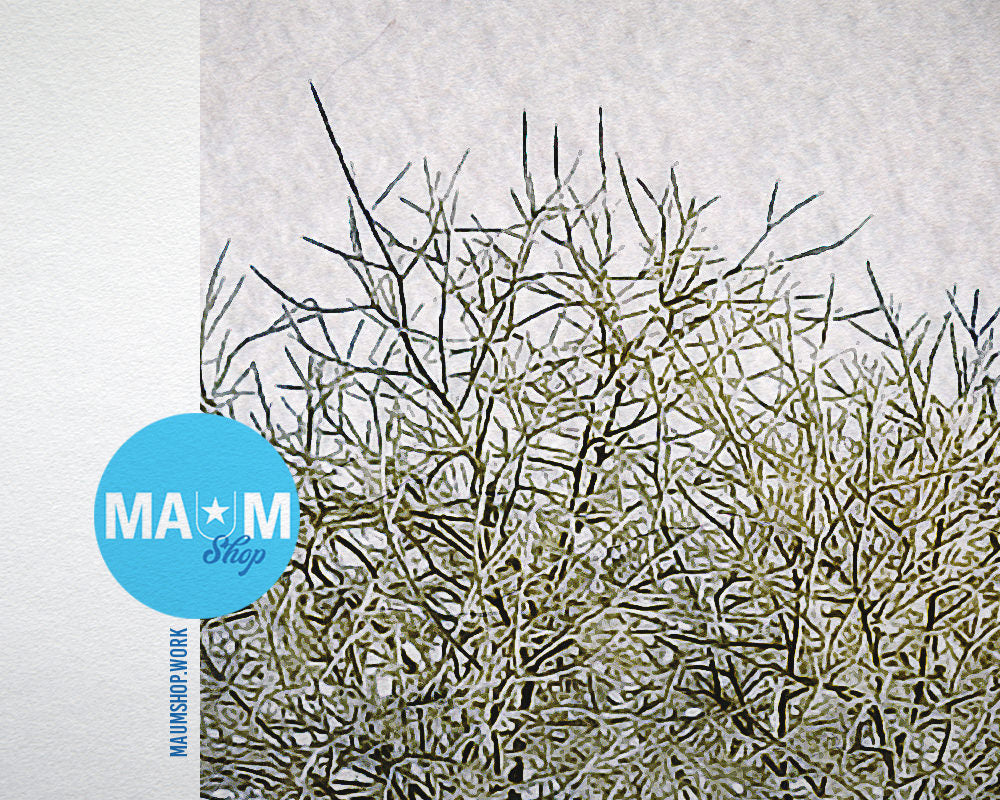 Snow Winter Landscape Artwork Painting Print Art Frame Home Wall Decor Gifts