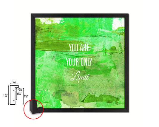 You are your only limit Quote Framed Print Home Decor Wall Art Gifts