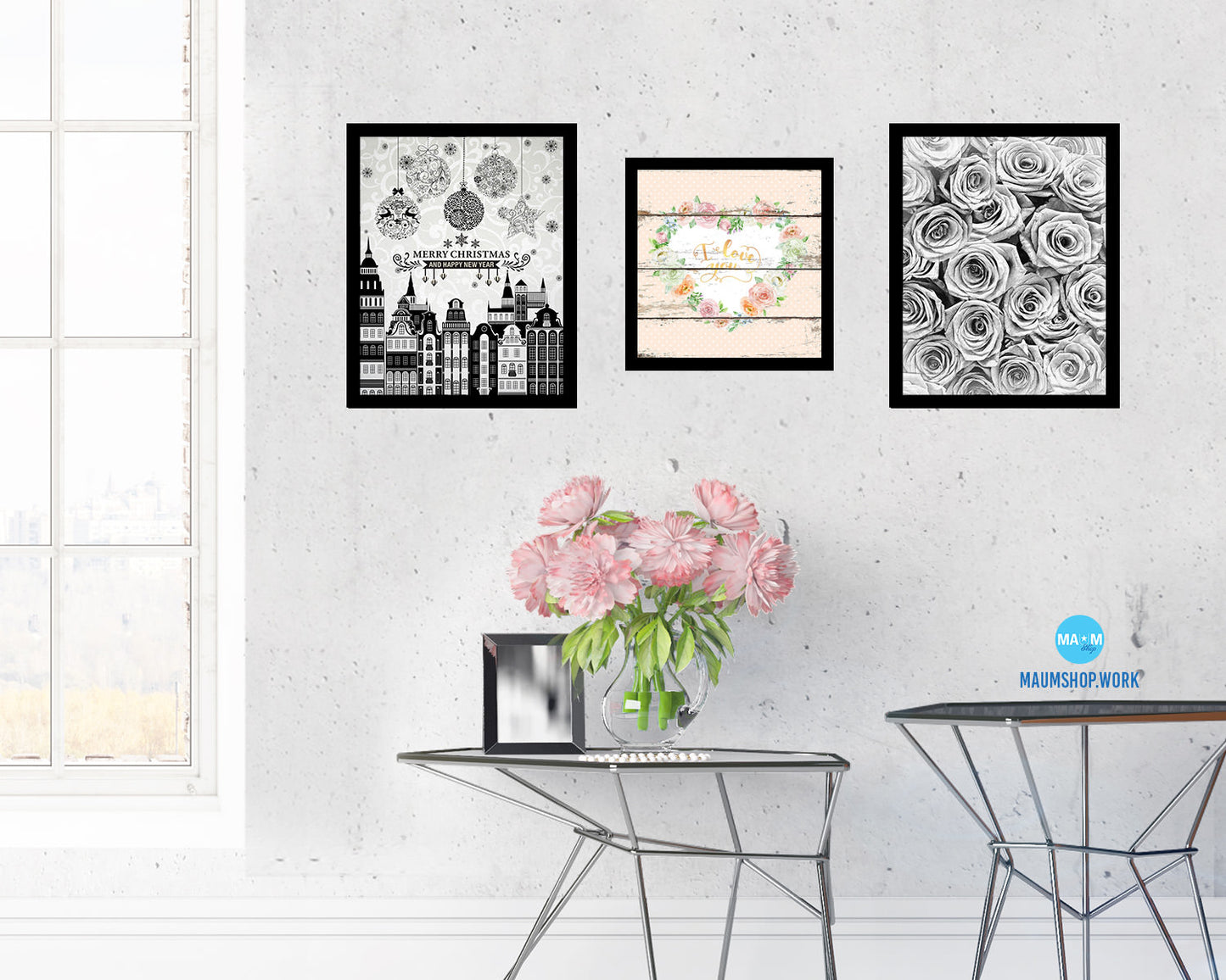 Thank you Quote Framed Print Home Decor Wall Art Gifts