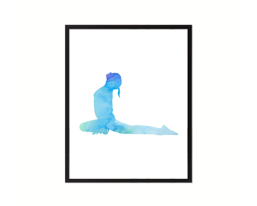 Up Dog Yoga Wood Framed Print Wall Decor Art Gifts