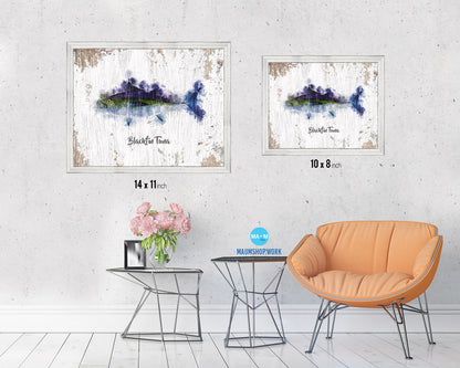 Blackfin Tuna Fish Framed Prints Modern Restaurant Sushi Bar Watercolor Wall Art Decor