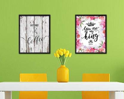 But first coffee Quote Framed Artwork Print Wall Decor Art Gifts
