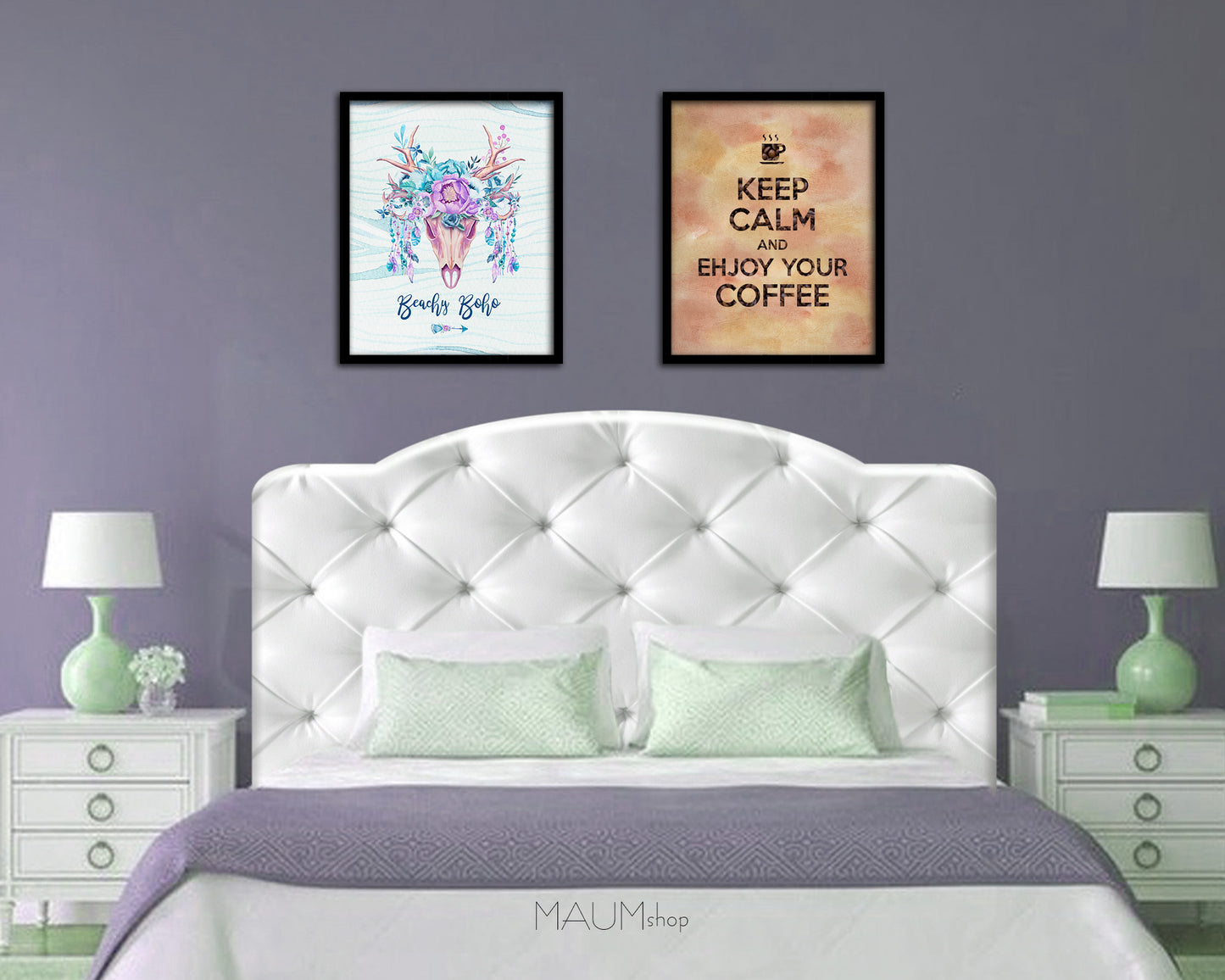Keep calm and enjoy your coffee Quote Framed Print Wall Decor Art Gifts