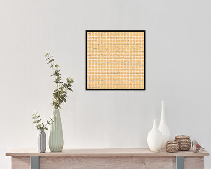 Abstract Yellow Artwork Wood Frame Gifts Modern Wall Decor Art Prints
