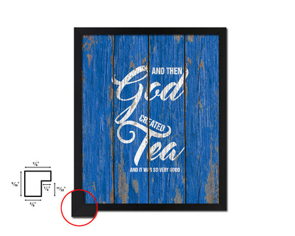 And then god created and it was so very good Quote Framed Print Home Decor Wall Art Gifts