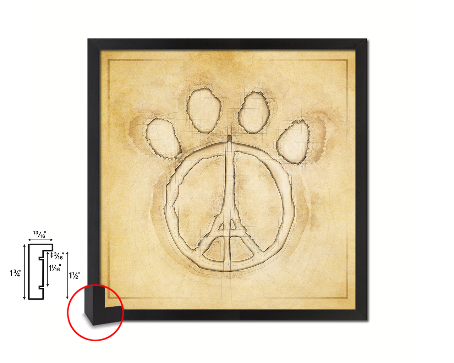 Paw Paris Punctuation Symbol Framed Print Home Decor Wall Art English Teacher Gifts
