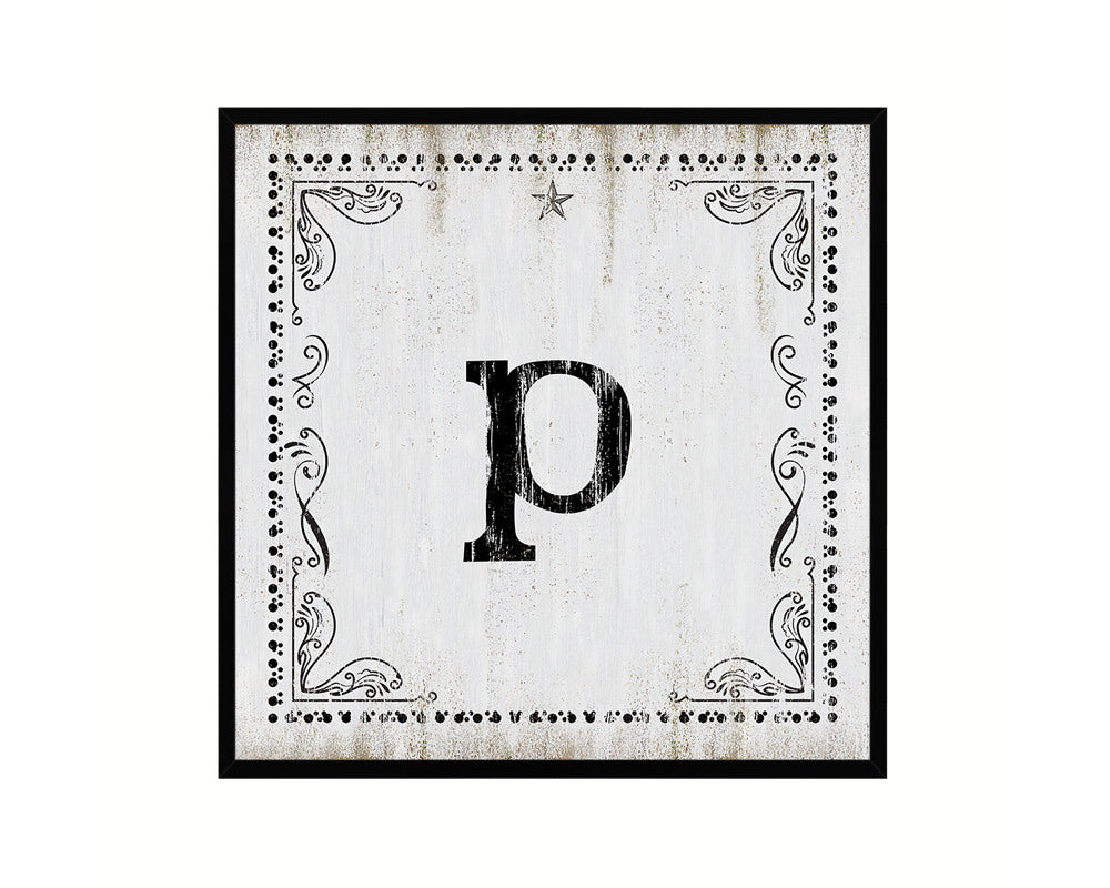 Letters I Custom Monogram Personality Name Sign Framed Prints Wall Art Decor
