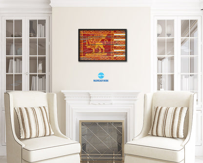 Republic of Venice City Italy Coutnry Rustic Flag Wood Framed Paper Prints Decor Wall Art Gifts