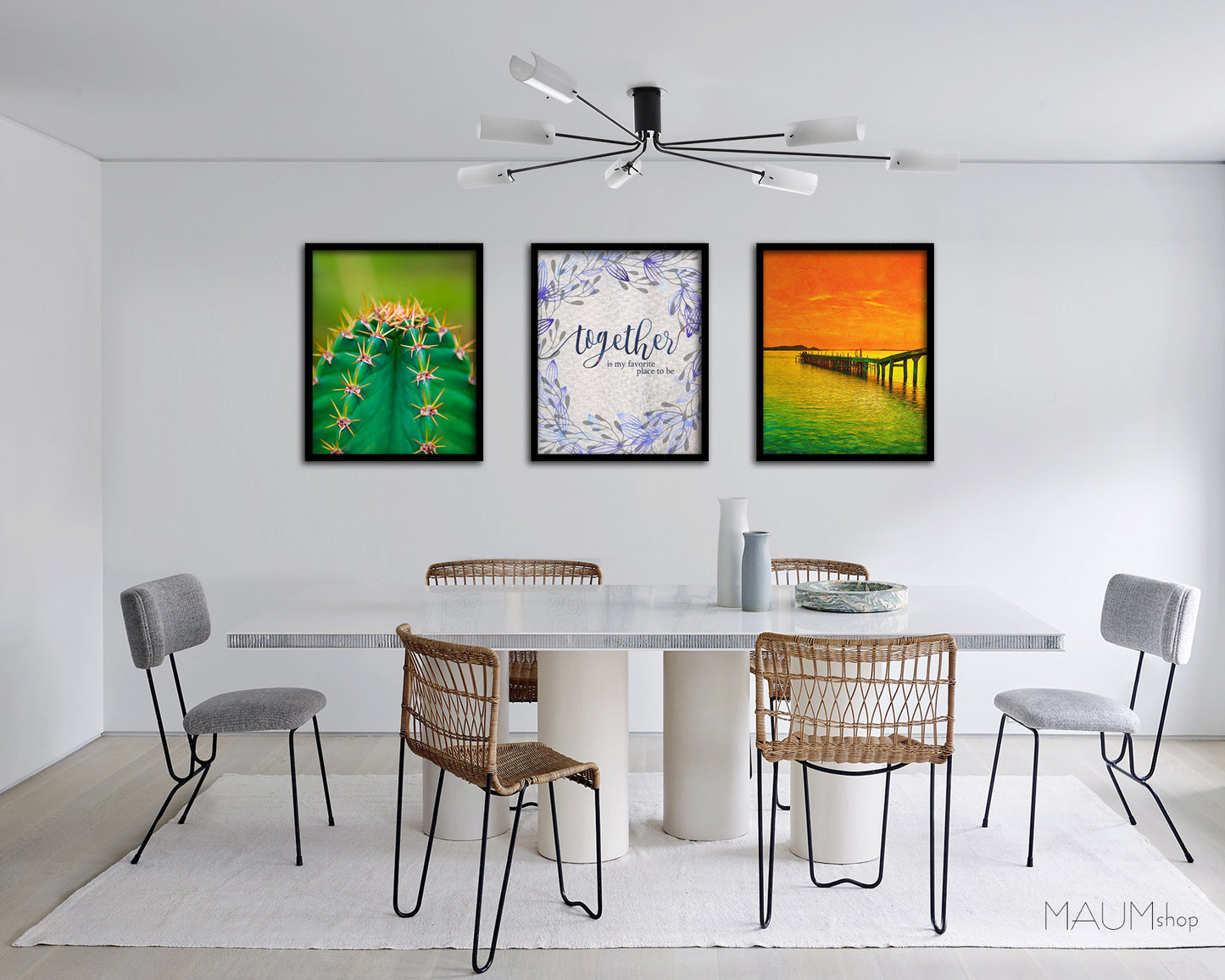 Together is my favorite place to be Quote Framed Print Wall Decor Art Gifts