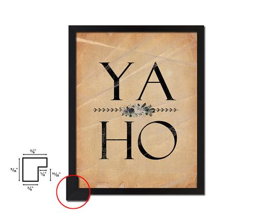 YAHO Quote Paper Artwork Framed Print Wall Decor Art