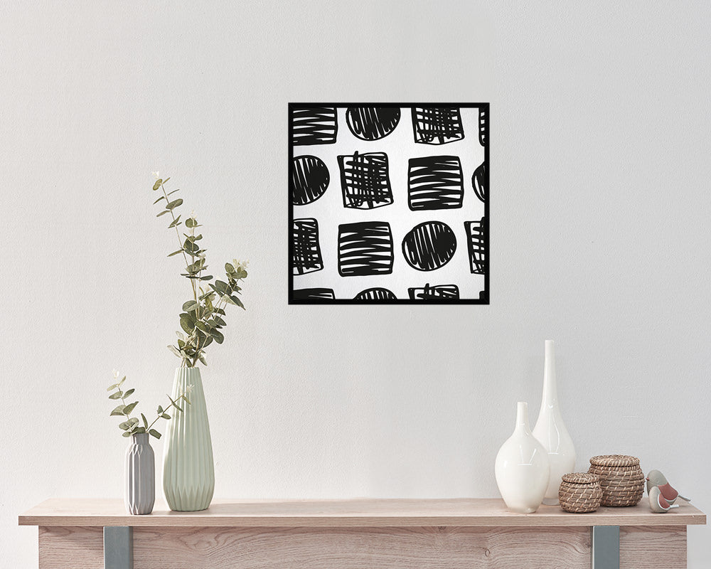 Shape Abstract Artwork Wood Frame Gifts Modern Wall Decor Art Prints