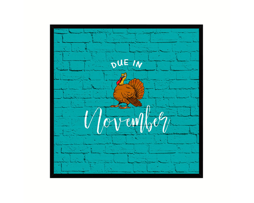 Baby Due In November Pregnancy Announcement Personalized Frame Print Wall Decor Art Gifts