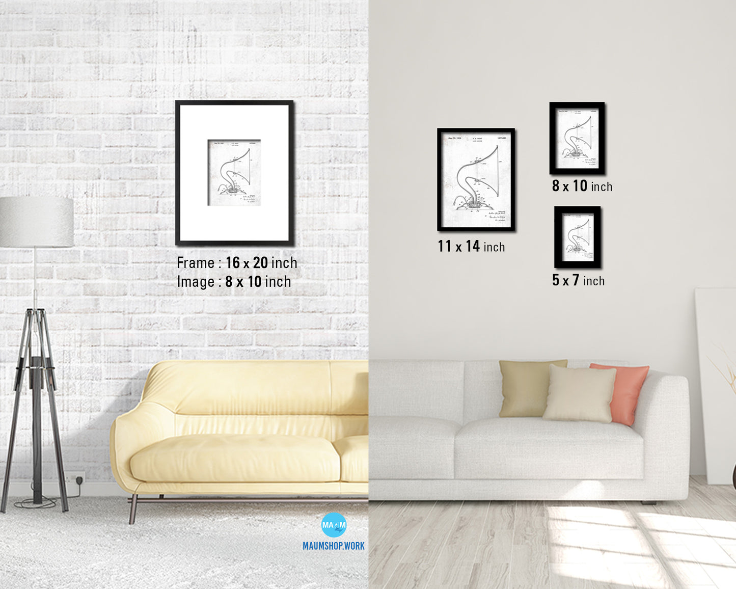 Loud Speaker Loud Speaker 1928 Vintage Patent Artwork Black Frame Print Gifts