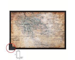 Europe Antique Map Framed Print Art Wall Decor Gifts