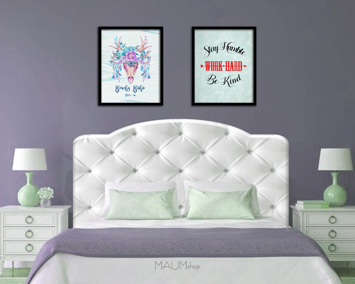 Stay humble work hard be kind Quote Framed Print Wall Decor Art Gifts