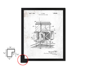 Amplifying System Sound Vintage Patent Artwork Black Frame Print Gifts