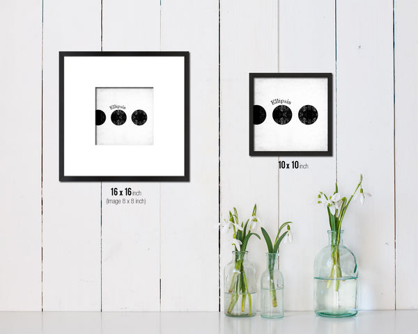 Ellipsis Punctuation Symbol Framed Print Home Decor Wall Art English Teacher Gifts