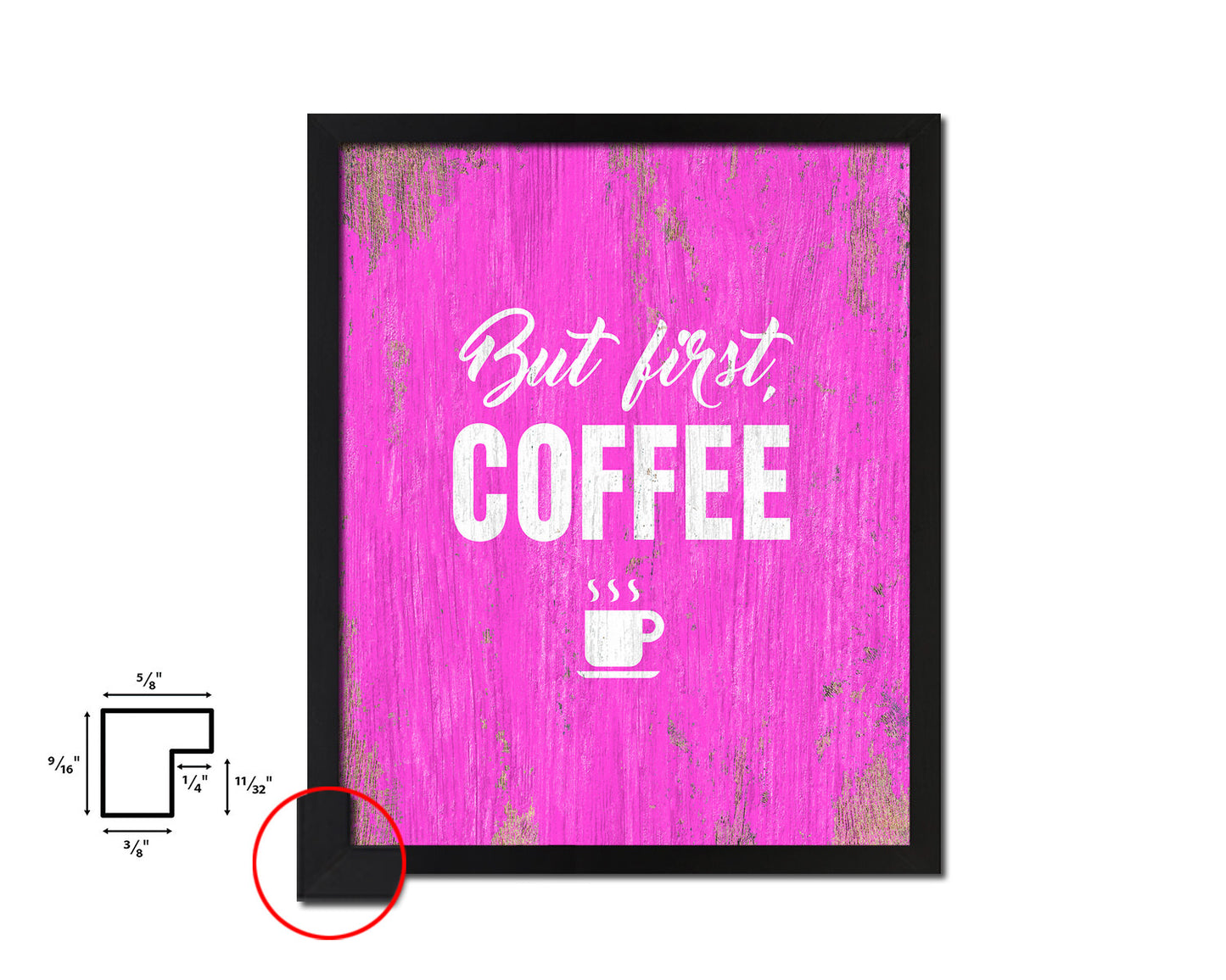 But first, coffee Quotes Framed Print Home Decor Wall Art Gifts