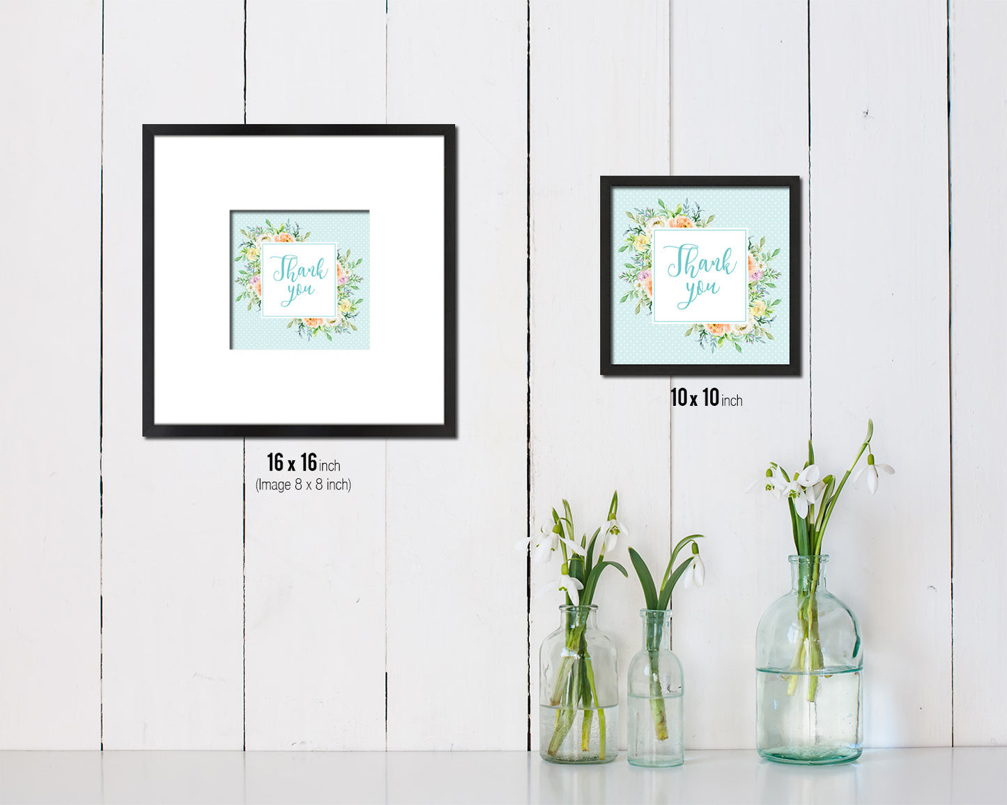 Thank you Quote Framed Print Home Decor Wall Art Gifts