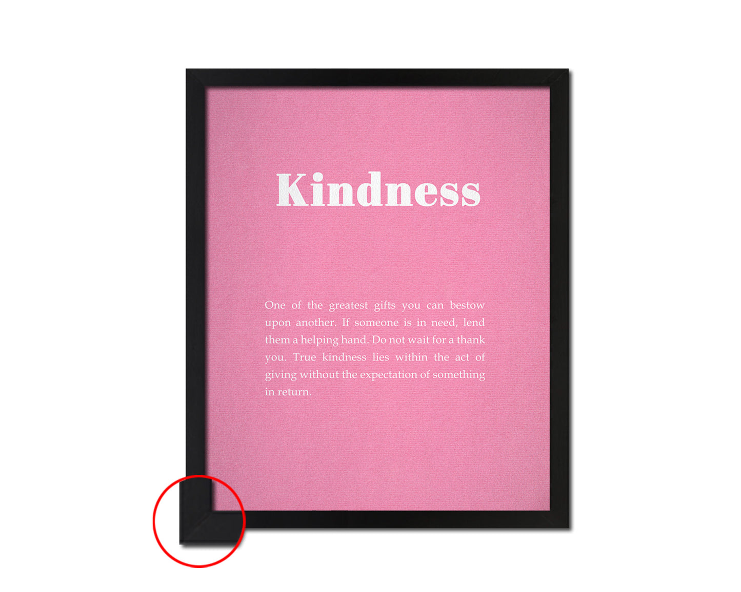 Kindness Quote Framed Print Wall Decor Art Gifts