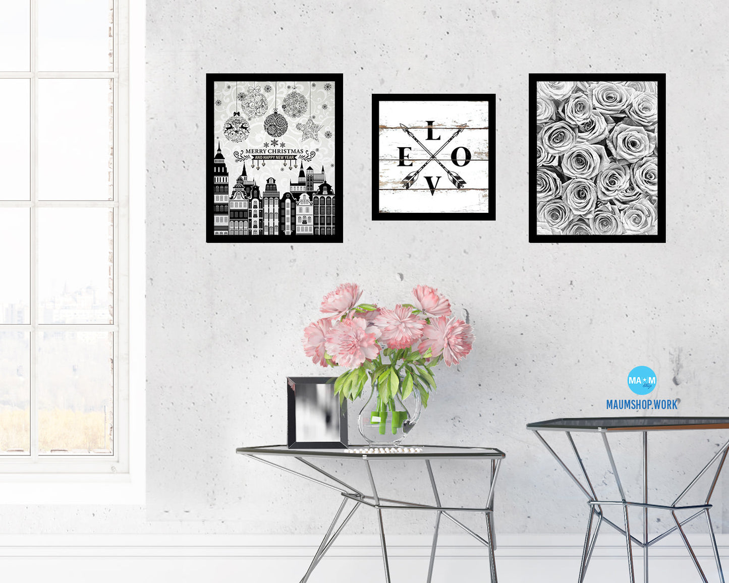 LOVE Quote Framed Print Home Decor Wall Art Gifts