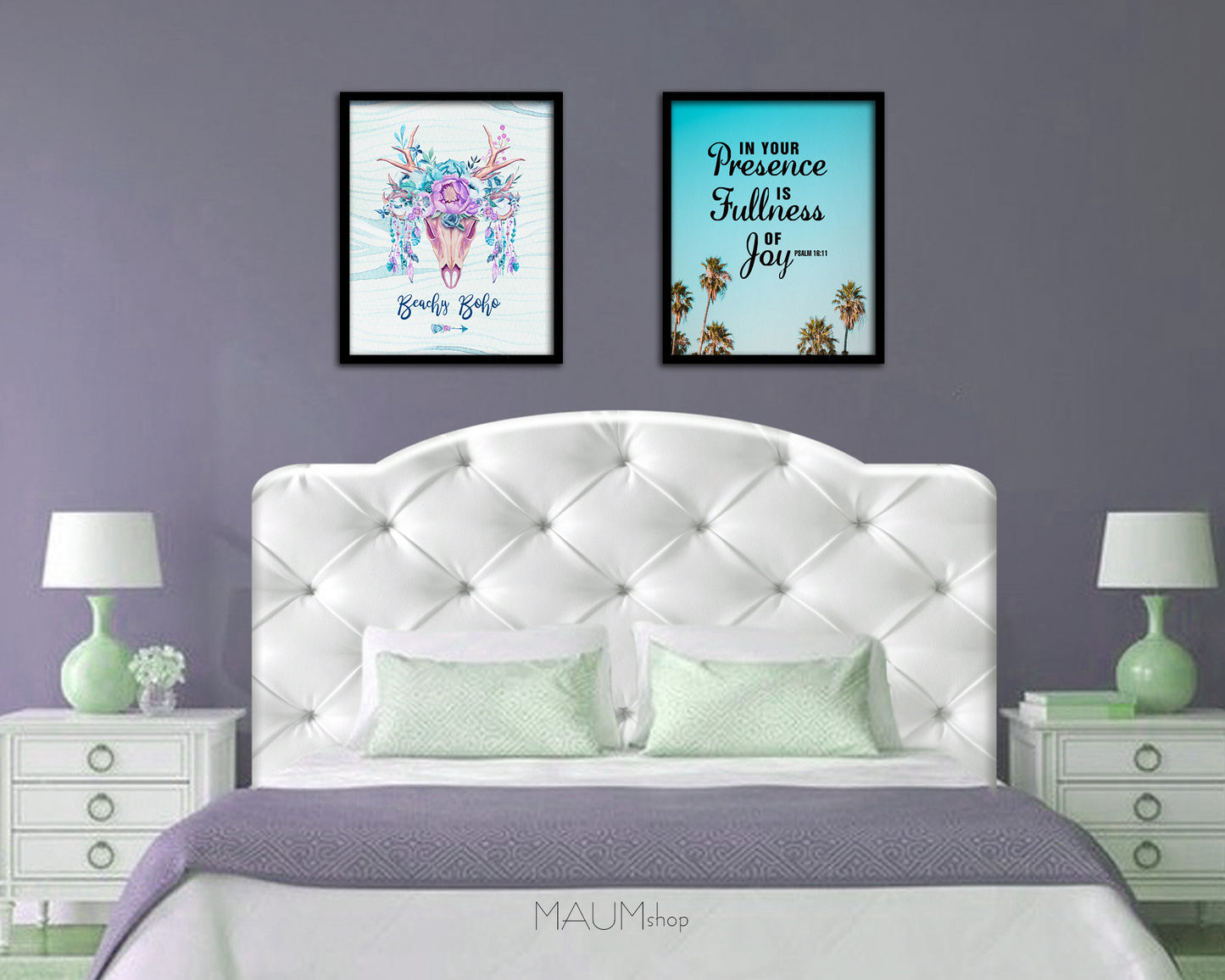 In your presence is fullness of joy, Psalm 16:11 Bible Verse Scripture Frame Print