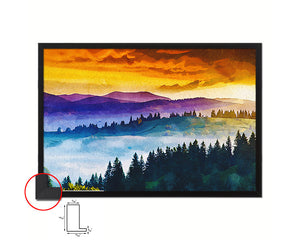 Ukraine Europe Majestic Sunset Mountains Overcast Sky Storm Carpathian Landscape Painting Print Art