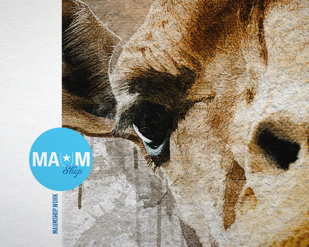 Giraffe Animal Painting Print Framed Art Home Wall Decor Gifts